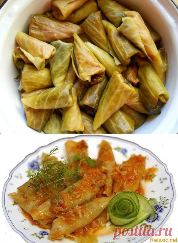 Оригинальный способ сворачивания голубцов | Четыре вкуса