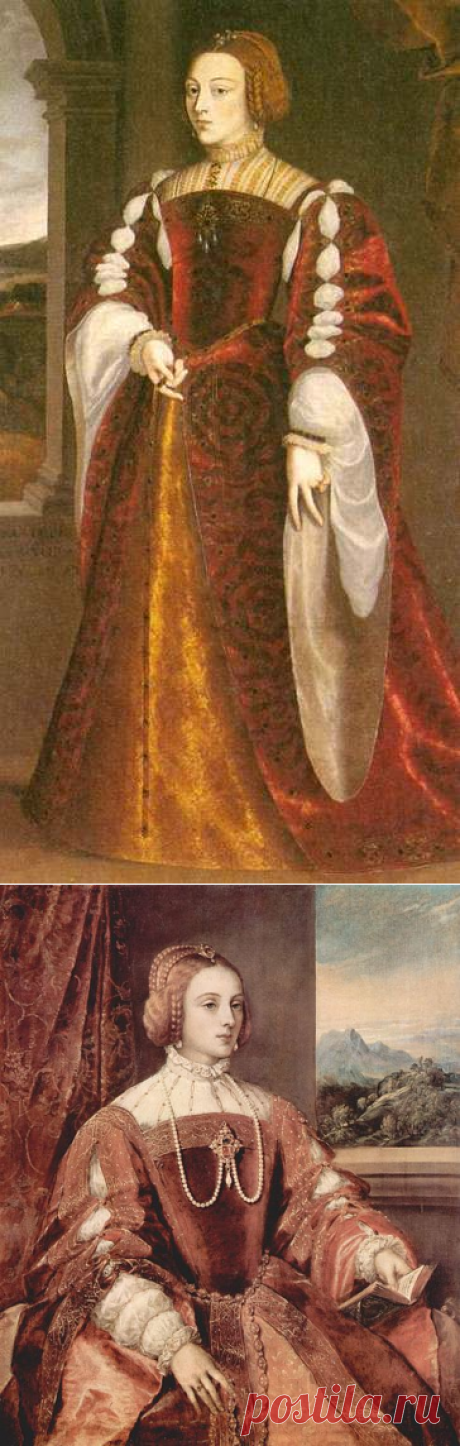 Изабелла Португальская, посмертный портрет Тициана, 1548 г.