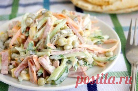 Очень простой и вкусный салатик! | Банк кулинарных рецептов