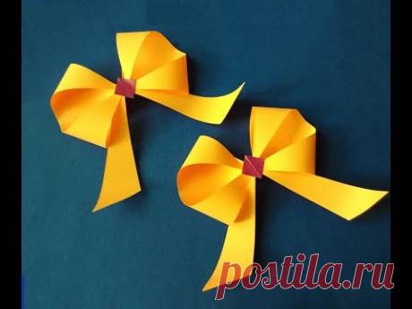 Awesome and Easy Paper Bow or Ribbon  for gift box decoration. Gifts ideas