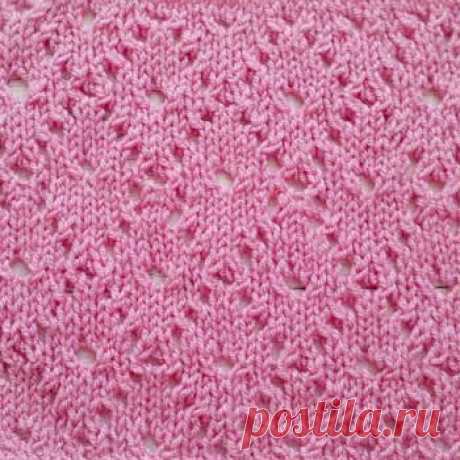 Ажурный узор спицами для летних вещей, схема узора - Самые красивые узоры спицами