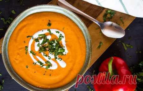Суп-пюре с запеченным перцем и цветной капустой - кулинарный пошаговый рецепт с фото • INMYROOM FOOD