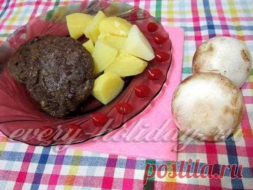 Грибные котлеты, рецепт с пошаговыми фото