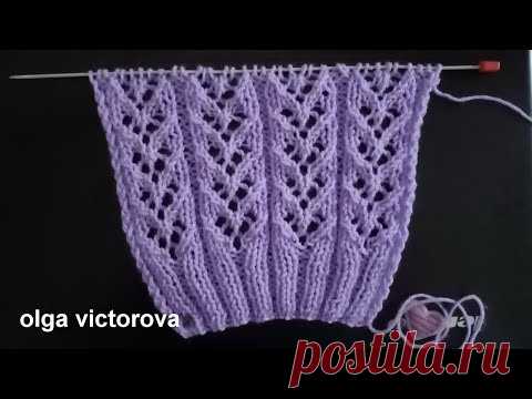 Мой новый фаворит Узор Ажурные дорожки 581 #Узорыспицами - YouTube