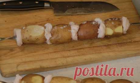 Шашлык из картофеля, который съедается быстрее мясного!