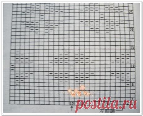 Теневой узор для детского пуловера