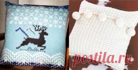 Вязаные думочки.