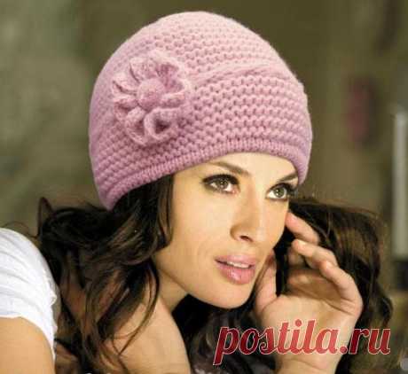 Шапка, связанная платочной вязкой : Вязание на oleksi.ru