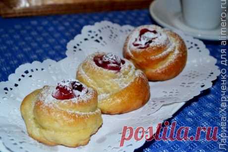Десертные розочки в тесте