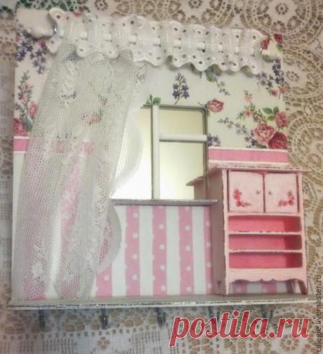 Зеркало превращается...превращается... в полочку для украшений! - Ярмарка Мастеров - ручная работа, handmade