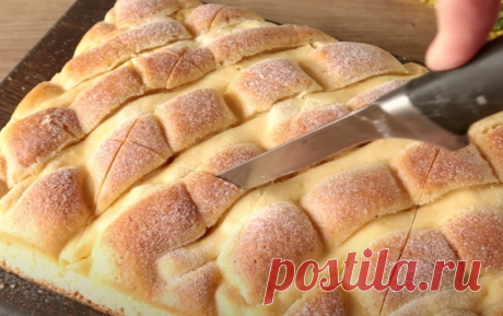 Воздушный пирог: быстро, просто, вкусно. Нежное тесто и вкусная начинка из творога - КУХНИ МИРА