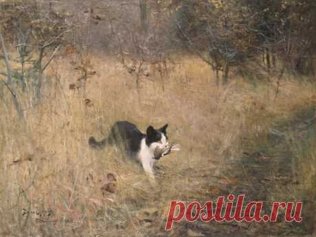 Bruno Andreas Liljefors (1860-1939, Swedish) | THE GREAT CAT