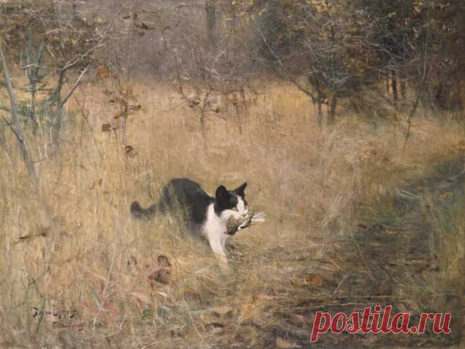 Bruno Andreas Liljefors (1860-1939, Swedish) | THE GREAT CAT