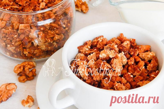 Гранола с грецким орехом - FineCooking.ru