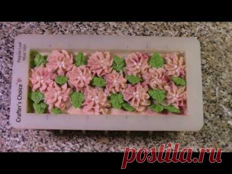 ПИОНЫ шелковое мыло с нуля