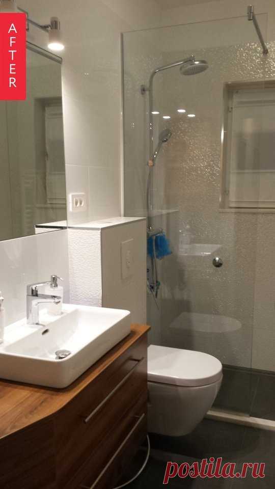 Before & After: A Cramped 80s Bathroom Opens Up | Apartment Therapy