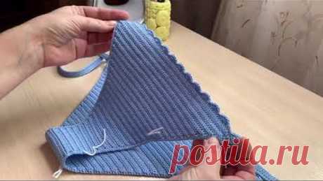 ВЯЗАНИЕ | Готовые работы | Как связать плавки на завязках? | Куда пропала?