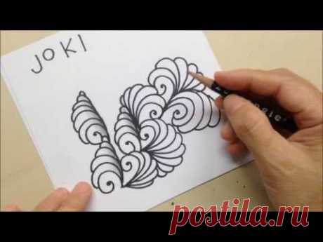 如何畫一般圖樣  How to draw the Tangle Pattern JOKI