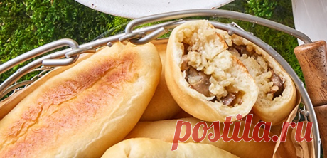 Пирожки с грибами, рисом и глянцевой корочкой: простой рецепт от шеф-повара!