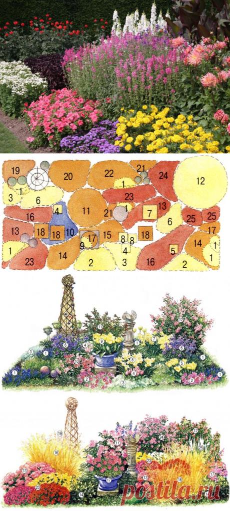 Клумба, которая цветет все лето — 6 соток