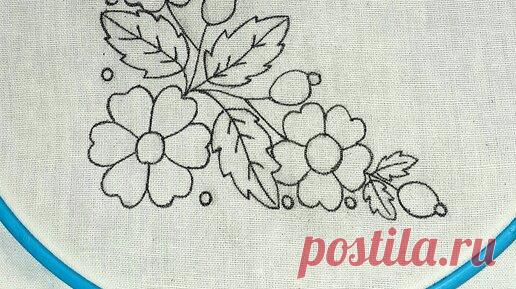 Вышивка ручная. Вышивание гладью. Простые стежки. | Златая Вышивка | Дзен