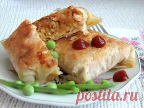 Лаваш с капустой и курицей / Рецепты с фото