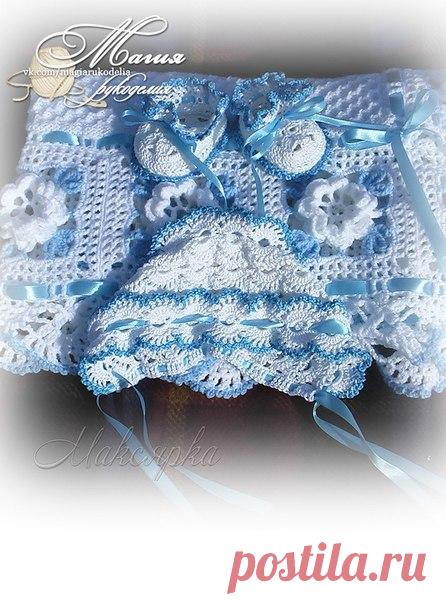 Плед Цветок прекрасной розы / Необычные поделки