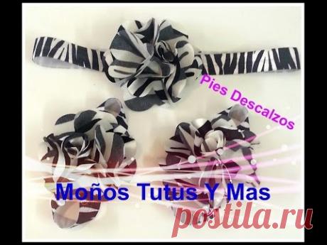 PIES DESCALZOS PARA BEBE Paso a Paso pap BAREFOOT SANDALS Tutorial DIY