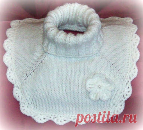 Теплая манишка для девочки