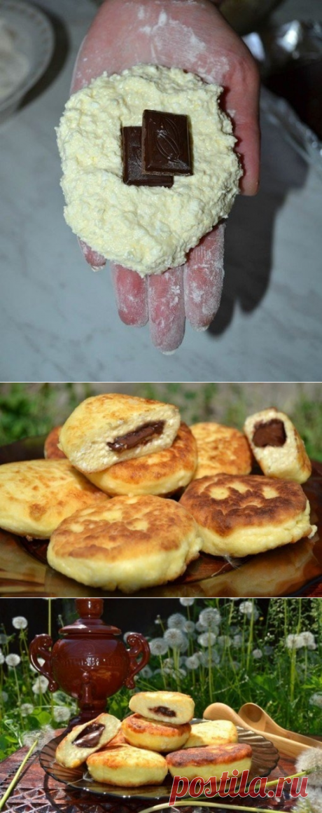 Как приготовить сырники с шоколадом - рецепт, ингредиенты и фотографии
