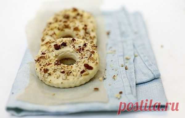 Как приготовить песочные кольца с орехами, как в школе - рецепт, ингридиенты и фотографии