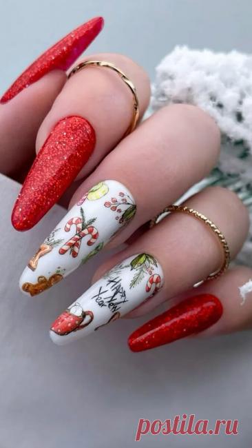 Новогодний маникюр 2026 | Про маникюр и не только | Annetka Nails | Дзен