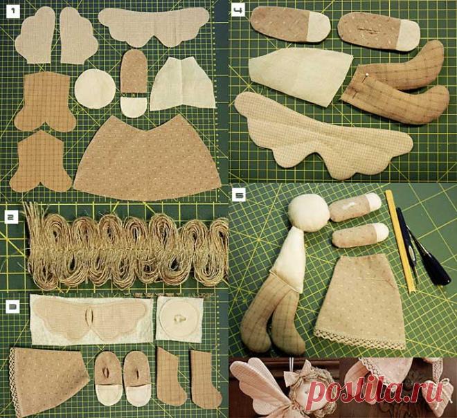 Как сшить ангела из ткани своими руками