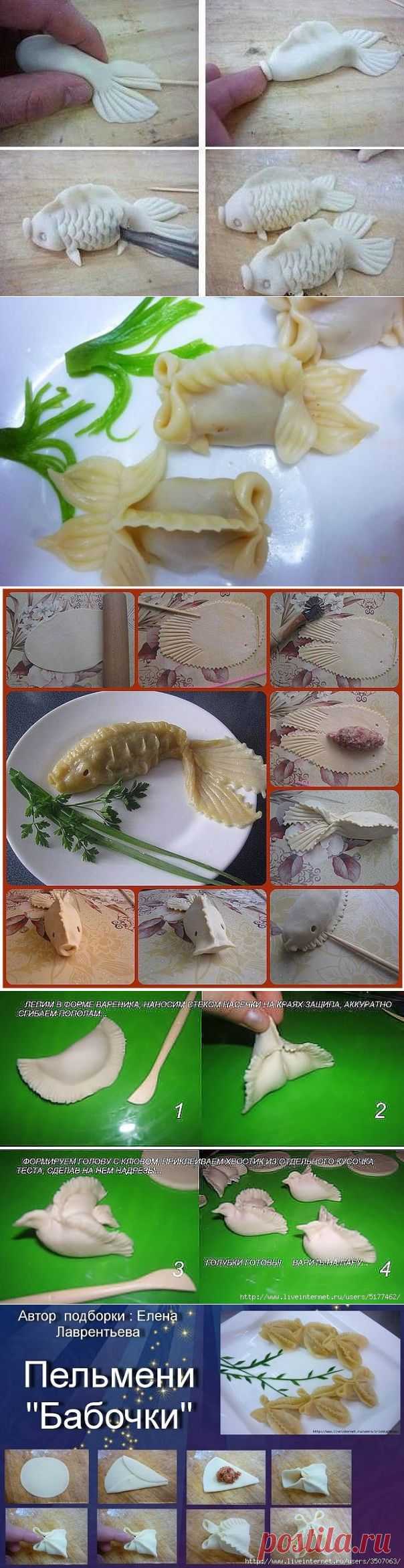 Как красиво слепить вареники, пельмени