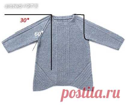 На заметку. Корректировка реглана плечевой вытачкой для приподнятых, высоких или стандартных плеч от aisteb1973