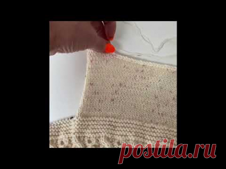 Кофточка для новорожденного, вязание спицами.Baby Jacke.DIY.