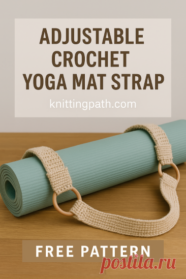 Adjustable Crochet Yoga Mat Strap