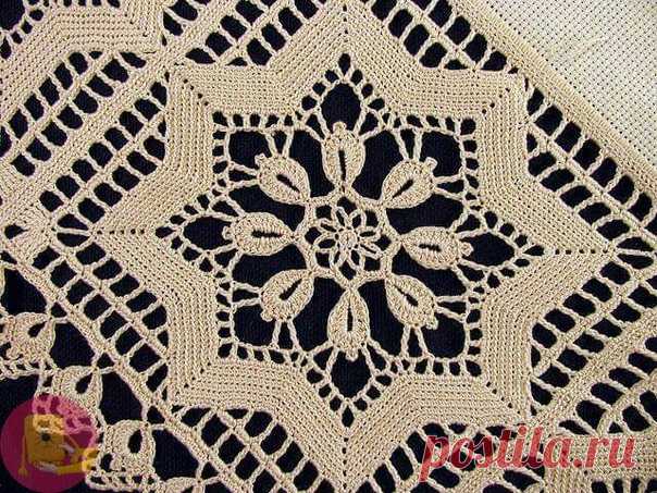 Красивый мотив крючком — Сделай сам, идеи для творчества - DIY Ideas
