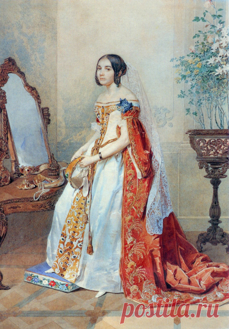Мария Волконская. Соколов, 1839 г.