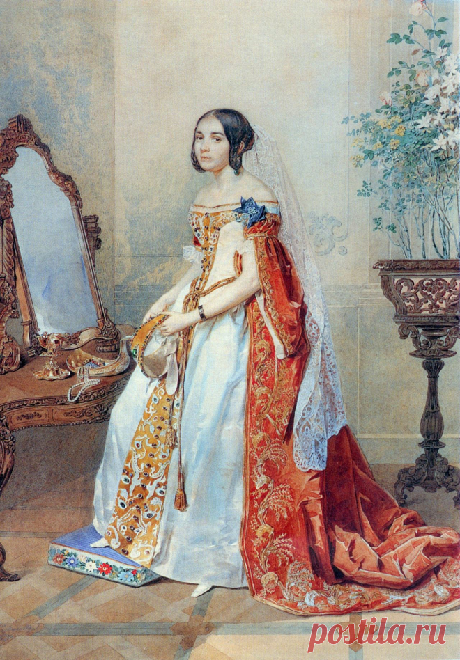 Мария Волконская. Соколов, 1839 г.