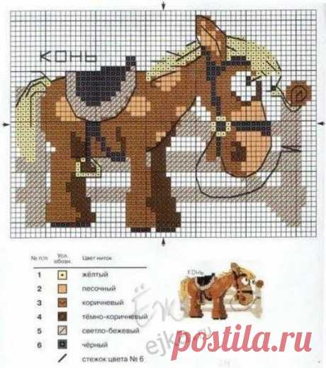Схемы вышивки крестиком для вышивания детьми