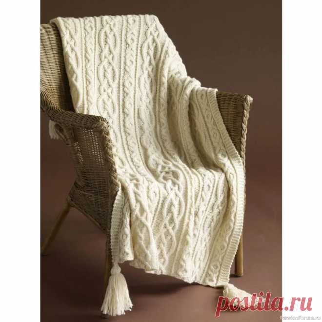 Плед с аранами 