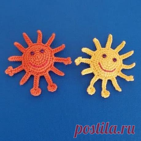 Маленькая игрушка Солнышко крючком. Амигуруми схемы и описания. Автор: Iryna Zubova | IRINELY.ART