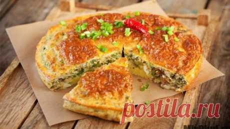 Рыбный диетический пирог из консервы