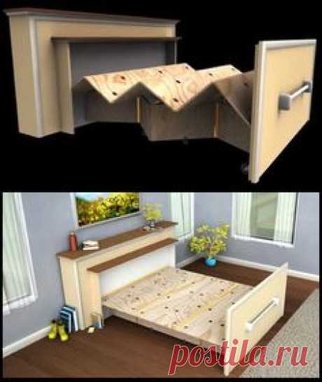 DIY Pull Out Bed for small spaces: