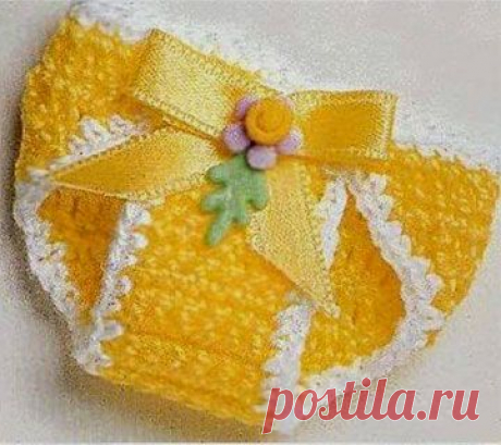 Трусишки для малышки вяжем крючком. Схема