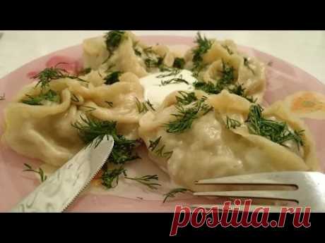 Манты рецепт Секрета - тесто на манты как приготовить второе блюда из мяса и вкусный фарш с тыквой - YouTube