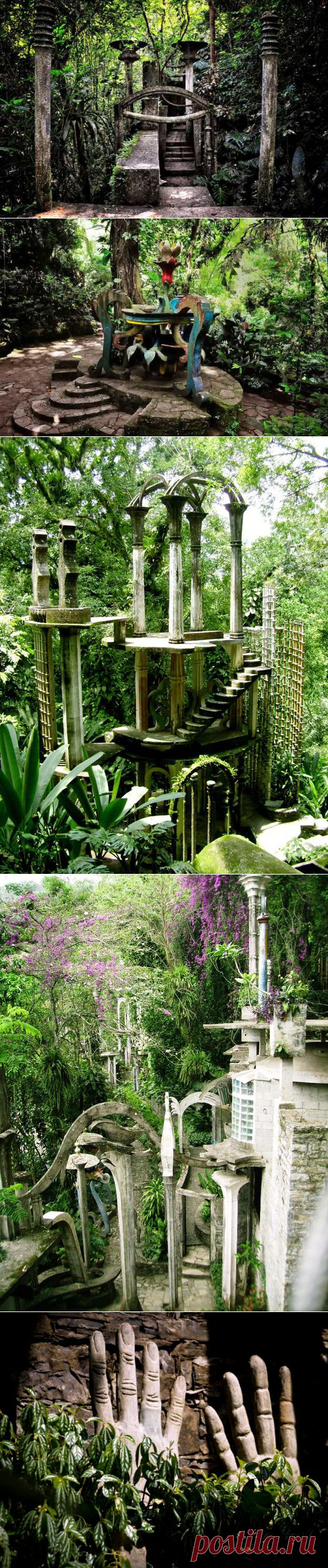 Сказочный мир среди горного леса: сюрреалистический парк «Las Pozas» (Мексика).