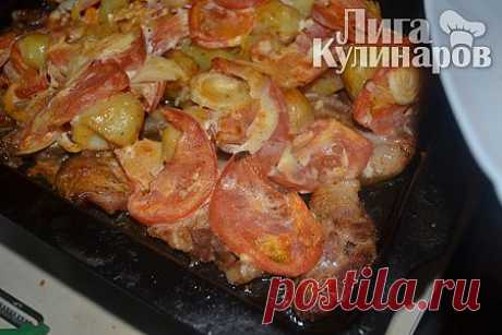 Жаркое из свинины с овощами в духовке — рецепт пошаговый от Лиги Кулинаров