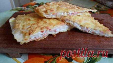 Гренки из тонкого лаваша | Рецепты "Вкуснятинки"